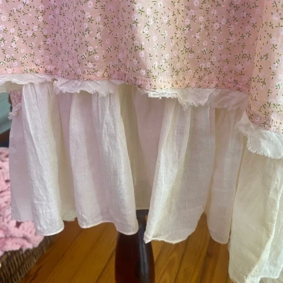 The Pyramid Collection dress Floral Ruffle  Lace  Shabby Chic Boho Layered XL - Picture 4 of 10